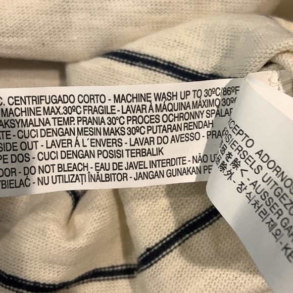 Zara Trafaluc "We Know What to Wear" Stripe Tee – NWT Size Small - Picture 9 of 9